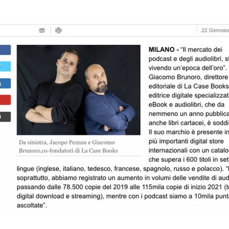 LA CASE Books intervista su Repubblica Affari e Finanza