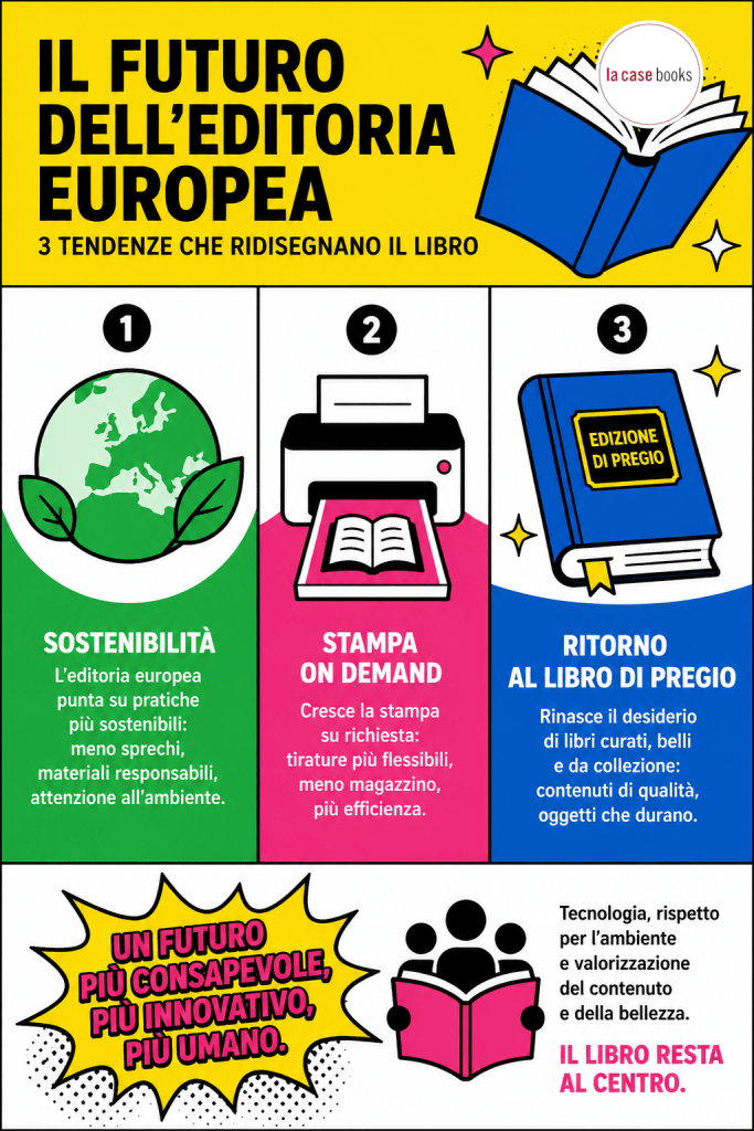 Modelli produttivi, controllo della filiera e nuove abitudini di lettura nel mercato editoriale europeo: ecco le scelte che ridefiniranno il futuro dell'editoria.