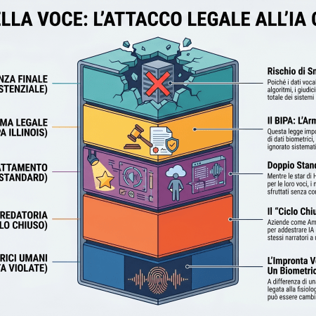 Intelligenza artificiale, voci rubate e audiolibri sintetici: una nuova class action minaccia le Big Tech.