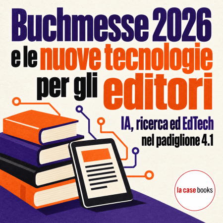 Nel padiglione 4.1 della Buchmesse 2026 editori, imprese EdTech e fornitori presentano software, servizi e applicazioni dell’IA per il lavoro editoriale.